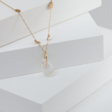 Load image into Gallery viewer, White labradorite pear drop pendant
