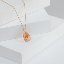 Load image into Gallery viewer, Sunstone pear drop pendant
