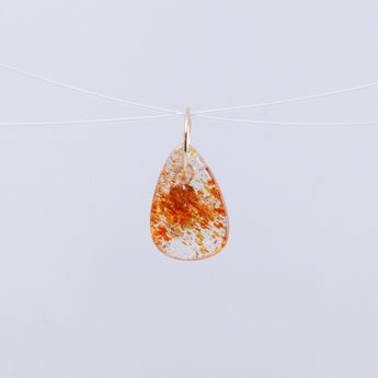 Sunstone pear drop pendant
