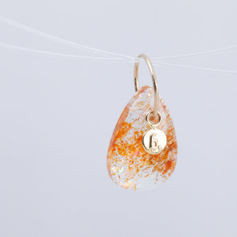 Sunstone pear drop pendant