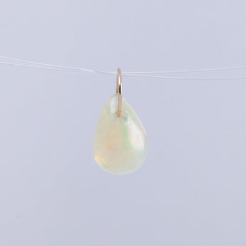 Opal pear drop pendant