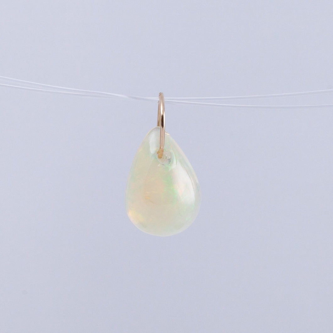 Opal pear drop pendant