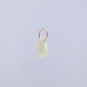 Opal pear drop pendant