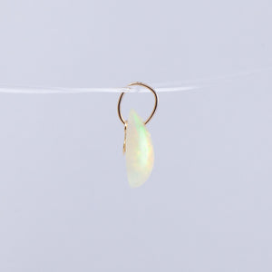 Opal pear drop pendant