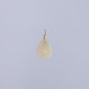 Opal pear drop pendant
