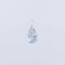 Load image into Gallery viewer, Aquamarine pear drop pendant
