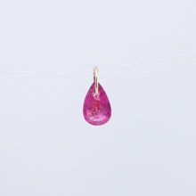 Load image into Gallery viewer, Rubellite pear drop pendant

