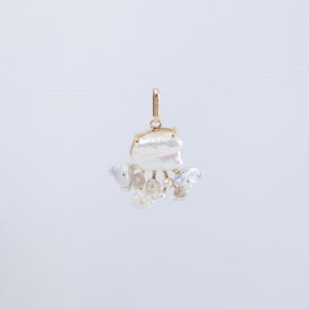 Fairy freshwater pearl and mixed stone pendant