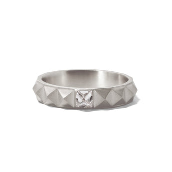 [SO for Jerry W.] Studs platinum ring with diamond