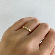 Load image into Gallery viewer, [S.O. for Marina] Embedded yellow gold ring with emerald cut diamond
