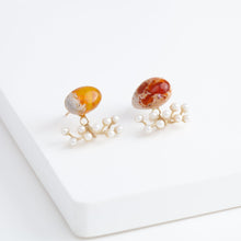 Load image into Gallery viewer, Fairy cantera opal and pearl earrings
