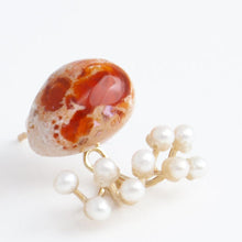 Load image into Gallery viewer, Fairy cantera opal and pearl earrings
