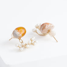 Load image into Gallery viewer, Fairy cantera opal and pearl earrings
