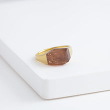 Load image into Gallery viewer, Mini rock crystal imperial topaz ring
