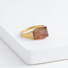 Load image into Gallery viewer, Mini rock crystal imperial topaz ring
