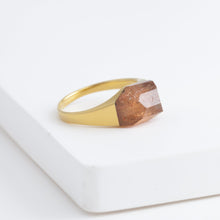 Load image into Gallery viewer, Mini rock crystal imperial topaz ring
