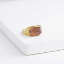 Load image into Gallery viewer, Mini rock crystal imperial topaz ring
