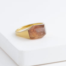 Load image into Gallery viewer, Mini rock crystal imperial topaz ring
