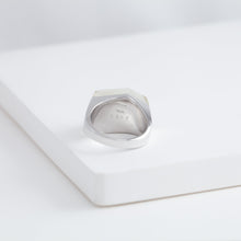 Load image into Gallery viewer, Rock silver rutilated quartz ring
