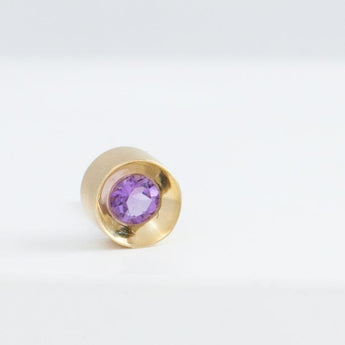 Spot amethyst studs