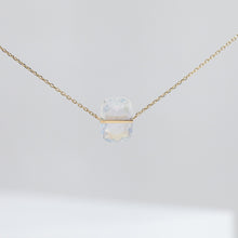 Load image into Gallery viewer, Band one-of-a-kind rainbow moonstone necklace
