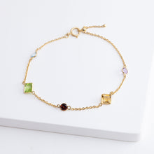 Load image into Gallery viewer, Mixed gemstones bracelet
