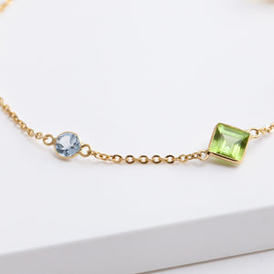 Mixed gemstones bracelet