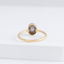 Load image into Gallery viewer, OOAK Oval salt and pepper diamond ring
