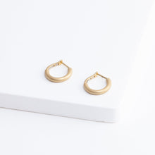 Load image into Gallery viewer, Matte hoop earrings
