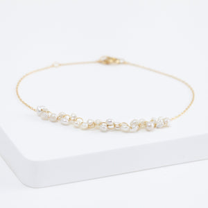 Sazare pearl chain bracelet