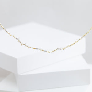 Sazare thin akoya pearl necklace