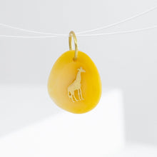 Load image into Gallery viewer, Giraffe yellow opal pendant
