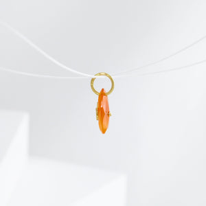 Butterfly carnelian pendant