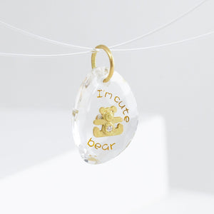 'Cute bear is my name' pendant