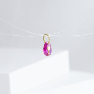 Wine ruby pendant