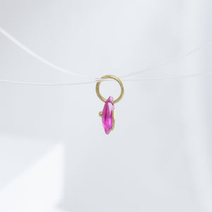 Wine ruby pendant