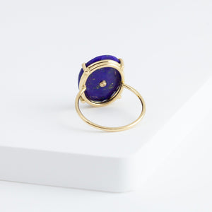 Magic lamp lapis lazuli ring