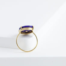 Load image into Gallery viewer, Magic lamp lapis lazuli ring
