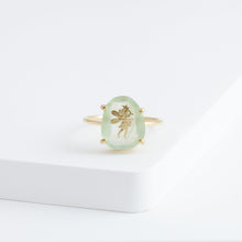 Load image into Gallery viewer, Tinkerbell prehnite ring
