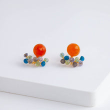 Load image into Gallery viewer, Fairy carnelian and mixed stone earrings
