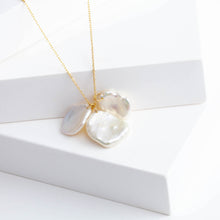 Load image into Gallery viewer, Petal triple drop necklace
