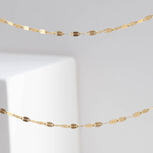 Load image into Gallery viewer, Pressed gold chain (80cm)
