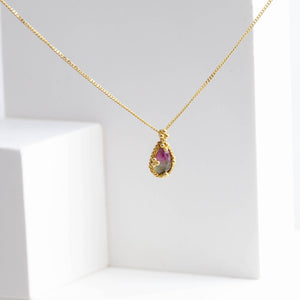 One-of-a-kind multi-color tourmaline necklace