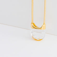 Load image into Gallery viewer, Drop mini oval quartz earring - Kolekto 
