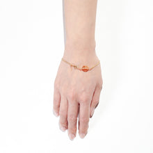 Load image into Gallery viewer, Stone chain bracelet with Imperial Topaz - Kolekto 

