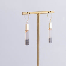 Load image into Gallery viewer, Stick picturesque agate large drop earring - limited edition
