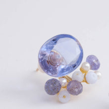 Load image into Gallery viewer, Fairy color changing fluorite and mixed stone earrings B [Limited Edition]
