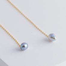 Load image into Gallery viewer, Baby Akoya pearl single pearl drop earrings - Kolekto 

