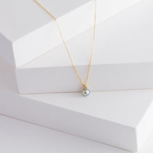 Load image into Gallery viewer, Baby Akoya pearl single pearl diamond necklace
