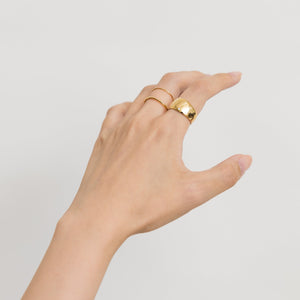 Zero ring 12mm (yellow gold) - Kolekto 